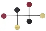 Audo Afteroom Kleiderhaken Medium Black/Brass