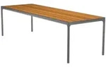 Houe FOUR Dining Table 270 x 90 cm Bamboo / Grey Aluminum
