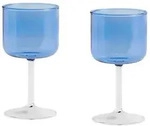 Hay Tint Weinglas 2er Set 25 cl Blue and clear