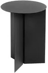 Hay Slit Table Beistelltisch Rund &Oslash;35 cm Stahl Black