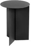 Hay Slit Table Wood Beistelltisch Rund &Oslash;35 lackierte Eiche Black