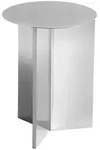 Hay Slit Table Beistelltisch Rund &Oslash;35 cm Edelstahl Mirror