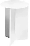 Hay Slit Table Beistelltisch Rund &Oslash;35 cm Stahl White