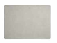 ASA Selection soft leather placemats Tischset, limestone grau matt