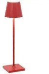 Zafferano Akkuleuchte Poldina Pro Micro 27,5 cm Rot