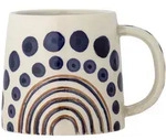 Bloomingville Shama Becher, Steingut, &Oslash; 14,5, orange