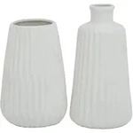 Boltze Vase Esko 2er-Set, Wei&szlig;