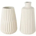Boltze Vase Esko 2er-Set, Creme