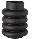 Boltze Vase Ribbo, 20 cm, &Oslash; 15 cm, schwarz