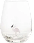 Bloomingville Misa Trinkglas, &Oslash; 9 x H12 cm, Flamingo
