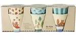RICE Kinderbecher 6er Set Happy Forest, Small, blau, 160ml