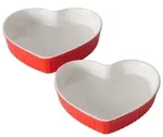 Boltze Herzf&ouml;rmige Backform Sweetheart, 2er Set, 20 x 19 x 3,5 cm / 22 x 22 x...