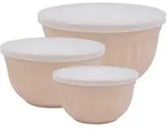 GreenGate Sch&uuml;ssel 3er Set Alice aus Kunststoff, Creamy Fudge