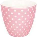 GreenGate Latte Cup, Kaffee Latte Becher Dotty, &Oslash; 10, H&ouml;he 9 cm, pale pink