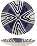 Bloomingville Shama Teller, Steingut, &Oslash; 20,5 cm, blau