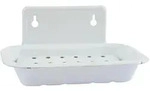 IB Laursen Seifenschale Wand Emaille, 15,5 x 9,5 x 7,5 cm, Weiss