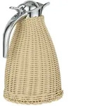 IB Laursen Thermoskanne mit Polyrattangeflecht, H&ouml;he 27 cm, &Oslash; 16,5 cm, natur