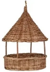 IB Laursen Vogelfutterhaus aus Weide zum H&auml;ngen, &Oslash; 23 cm, H&ouml;he 35 cm