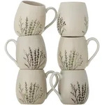 Bloomingville Bea Gro&szlig;e Becher Multipack aus Steingut, &Oslash; 10xH10,5 cm, 6er