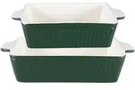 GreenGate Auflaufformen 2er-Set klein Alice, pinewood green