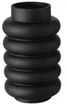Boltze Vase Ribbo, 25 cm, &Oslash; 15 cm, schwarz