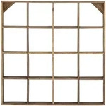 Bloomingville Tilo Becherregal, Geschirr-Regal Recyceltes Holz, L70xH70xB10 cm