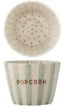 Bloomingville Popcorn Schale Bunt &ndash; Handbemaltes Steingut im Hygge-Stil, &Oslash;