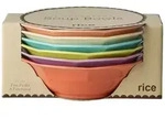 RICE Suppenteller Melamin Glory Days 6er, 400 ml &Oslash; 18 cm, H&ouml;he 5 cm