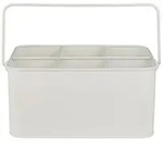 IB Laursen Metall Kiste mit 6 F&auml;chern und Griff, 31 x 19 x 14 cm