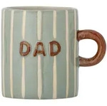 Bloomingville Cherish Becher DAD aus Steingut, Blau &ndash; Handbemalt, Blau - &Oslash; 8 x H 9