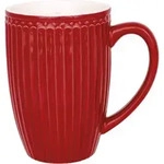 GreenGate Alice Everyday Hoher Latte Becher mit Henkel, red