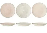 Bloomingville C&eacute;cile Teller, Rose, Steingut 3er-Set, &Oslash; 25 cm, 3er-Set