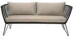 Bloomingville Gartensofa Mundo, L175 x B74 x H72cm, schwarz