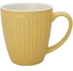 GreenGate Becher Alice Everyday mit Henkel, honey mustard