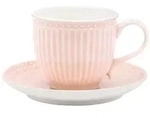GreenGate Tasse & Untertasse Alice, pale pink