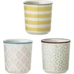 Bloomingville Patrizia Eierbecher 3er Set Steingut, &Oslash; 4,5xH5 cm, 3-er-Set