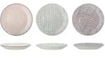 Bloomingville Maya Teller gro&szlig;, Violett, Steingut 3er-Set, &Oslash; 28 cm, 3er-Set