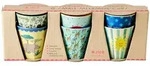 RICE Melamin Becher 6er-Set Funky Prints Blau, Small: L30 x B8 x H11 cm, diverse