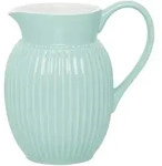GreenGate Krug aus Steingut Alice, cool mint 0,5L