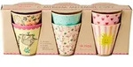 RICE Melamin Becher 6er-Set Funky Prints Pink, Medium: L33 x B9 x H13 cm, diverse