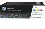HP Original 131A Toner Cyan, Magenta, Gelb 3er Set Tripack (U0SL1AM)
