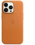 Apple Leder Case mit MagSafe (iPhone 13 Pro) Goldbraun