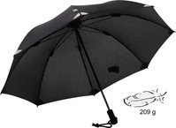 Euroschirm Trekking-Regenschirm Swing liteflex schwarz (Reflektoren)...