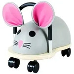 Wheely Bug Maus Rutschfahrzeug Holz fcr Kleinkinder braun - 38x23x22 cm, ab 1...