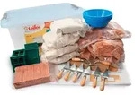 Teifoc Steinbaukasten Schulset Konstruktionsspielzeug ab 6 Jahren - Naturmaterialien,