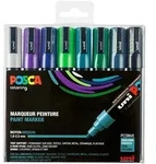 Poscafilzstifte PC-5M &ndash; Kalte Farben, 8 Stk.