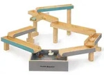 Wasserbahn aus Zypressenholz braun f&uuml;r Kinder 3-7 Jahre - MUDDY BUDDY Aqua Traveller