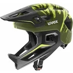 uvex react jr. fullface Fahrradhelm Kinder Mountainbikehelm dark olive matt- Gr.