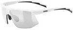uvex aerios Vario Sonnenbrille Sportbrille white / smoke