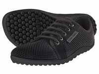 leguano aktiv lavaschwarz Barfußschuhe Sneaker schwarze Sohle- Gr. 43